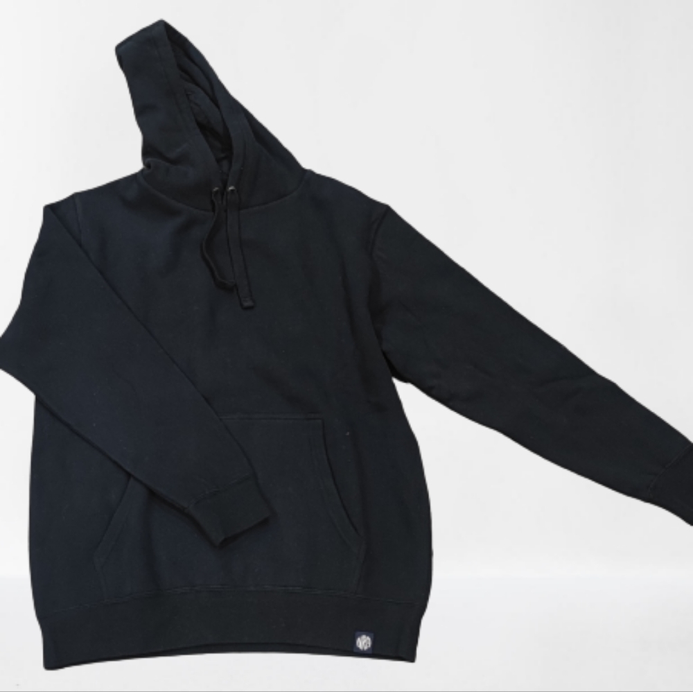 NRA BLACK SUEDED PULLOVER HOODIE Sz:Small
